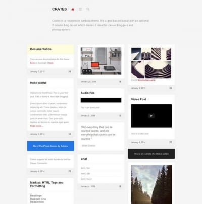 Шаблон WordPress - Crates