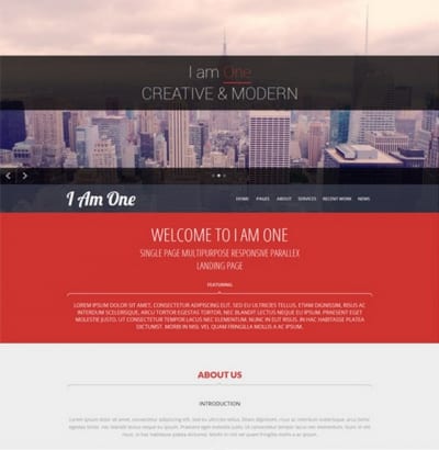 Шаблон WordPress - I Am One