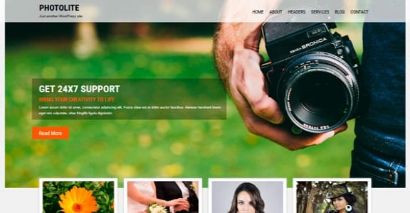Шаблон Wordpress - Photolite