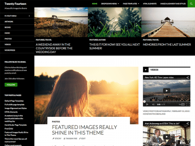 Шаблон WordPress - Twenty Fourteen