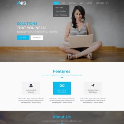Шаблон WordPress - Avis Lite