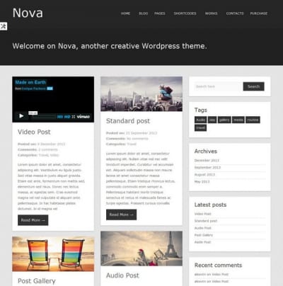 Шаблон WordPress - Nova