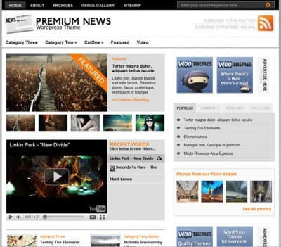 Шаблон WordPress - Original Premium News