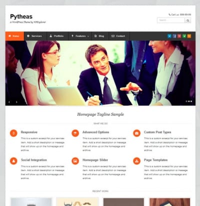 Шаблон WordPress - Pytheas