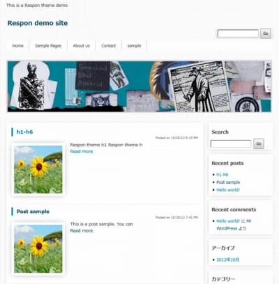 Шаблон WordPress - Respon
