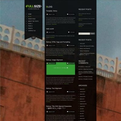 Шаблон WordPress - SKT Full Width