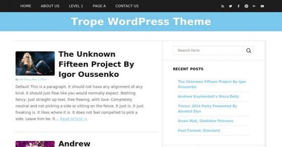 Шаблон Wordpress - Trope
