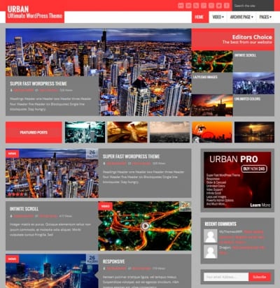 Шаблон WordPress - Urban Lite