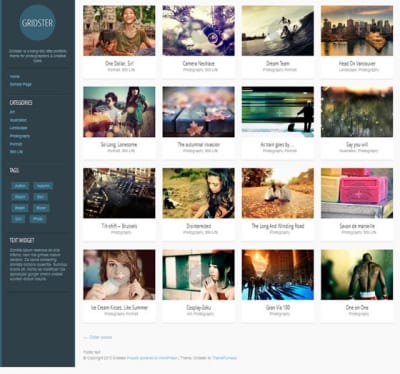 Шаблон WordPress - Gridster-Lite