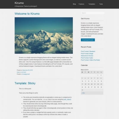Шаблон WordPress - Kirumo