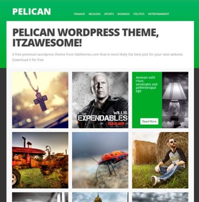 Шаблон WordPress - Pelican