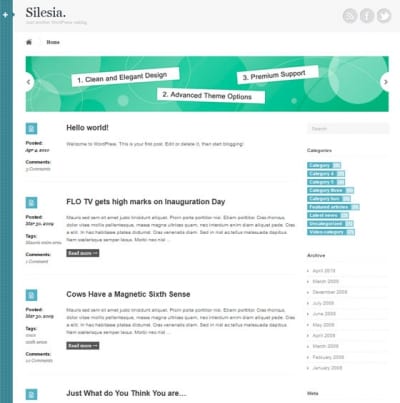 Шаблон WordPress - Silesia