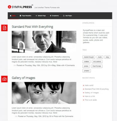 Шаблон WordPress - SympalPress-Lite