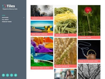 Шаблон WordPress - Tiles