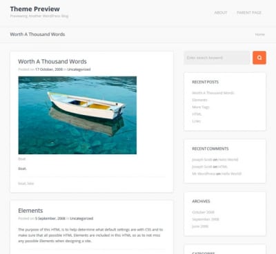 Шаблон WordPress - Travel Planet
