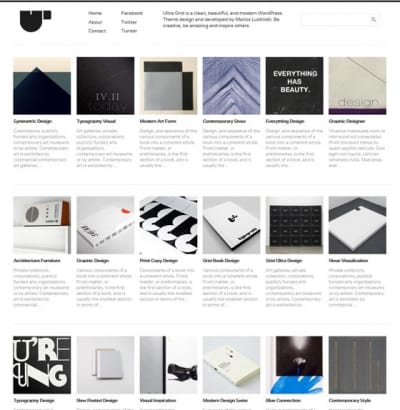 Шаблон WordPress - Ultra Grid