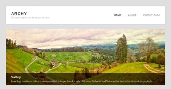 Шаблон Wordpress - Archy