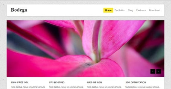 Шаблон Wordpress - Bodega
