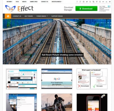 Шаблон WordPress - Effect