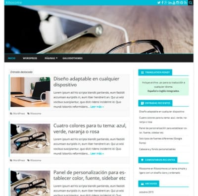 Шаблон WordPress - Ribosome