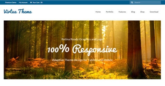 Шаблон Wordpress - Virtue