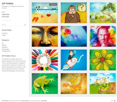 Шаблон WordPress - WP Portfolio