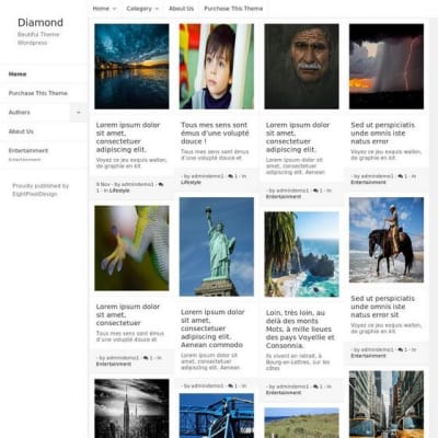 Шаблон WordPress - Diamond