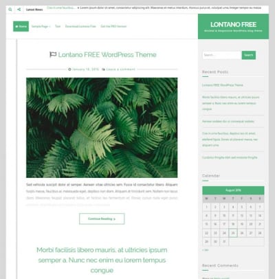 Шаблон WordPress - Lontano