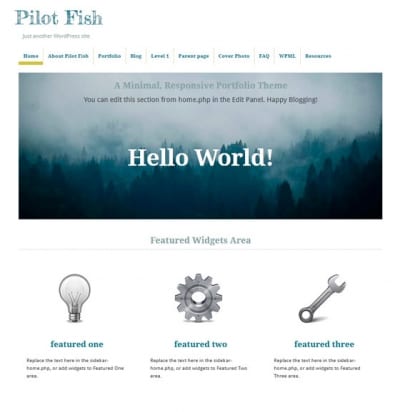 Шаблон WordPress - Pilot Fish