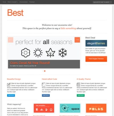 Шаблон WordPress - Best