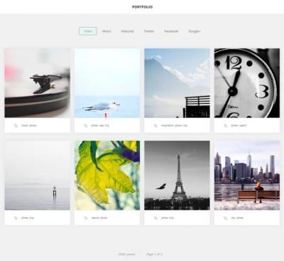 Шаблон WordPress - GK Portfolio