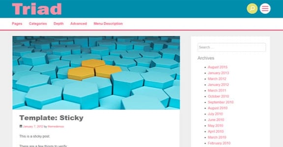 Шаблон Wordpress - Triad