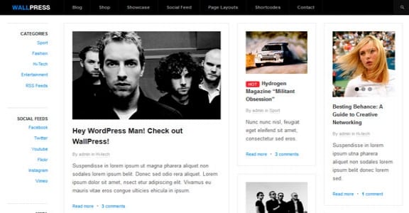 Шаблон Wordpress - WallPress