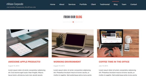 Шаблон Wordpress - eVision Corporate