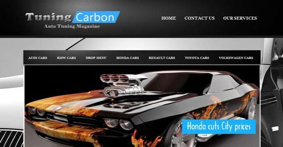 Шаблон Wordpress - Tuning Carbon